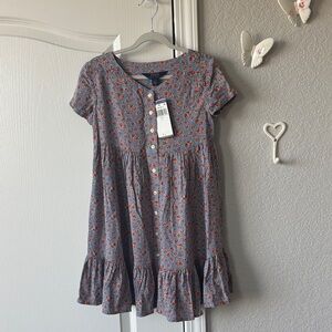 Polo by Ralph Lauren Blue Floral Kids Dress